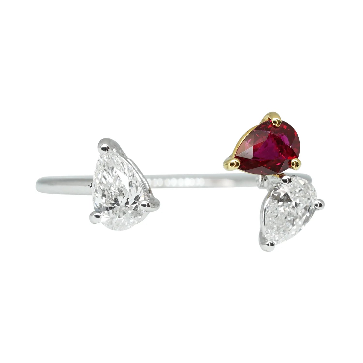 Mini Ruby & Diamond Vine Ring