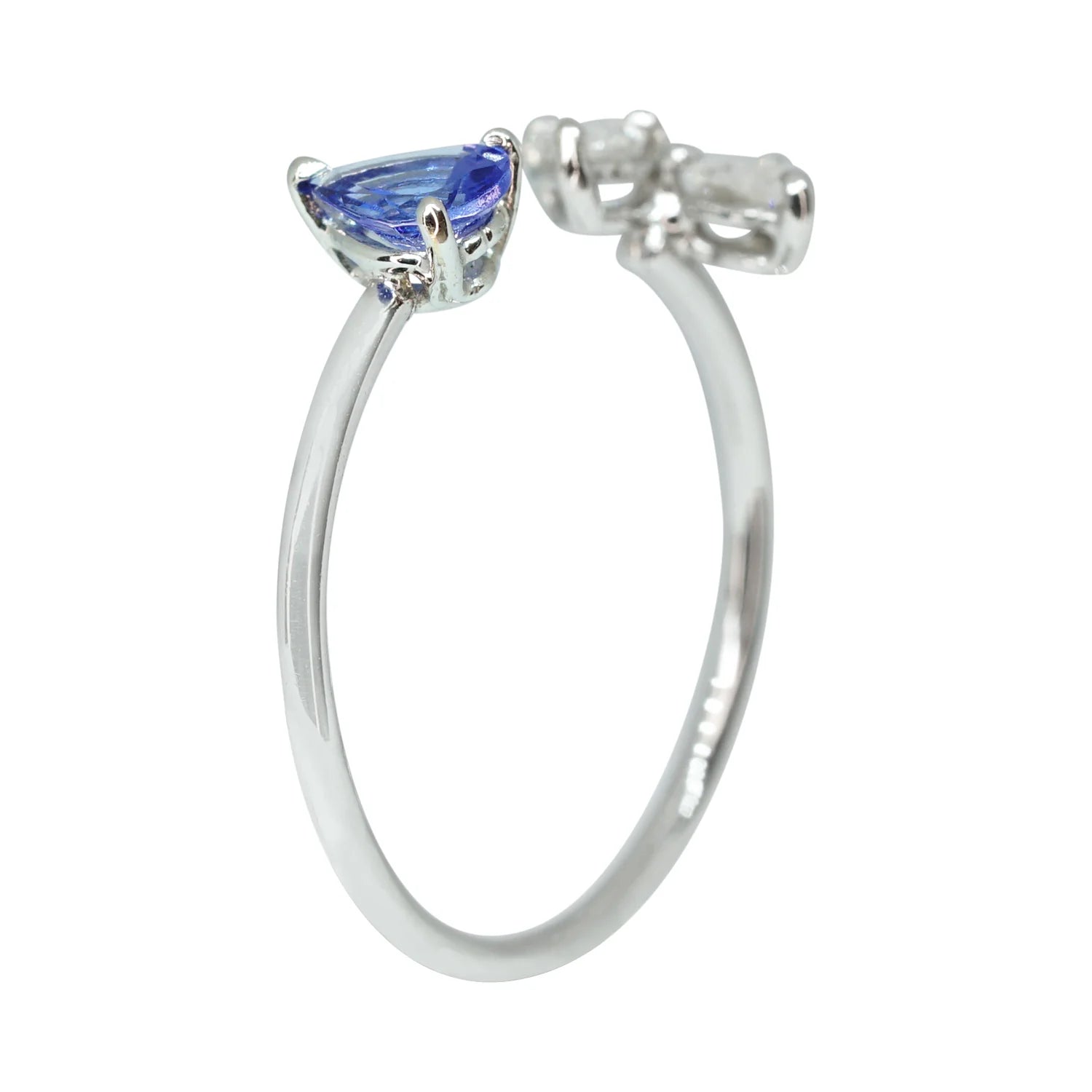 Mini Tanzanite & Diamond Vine Ring