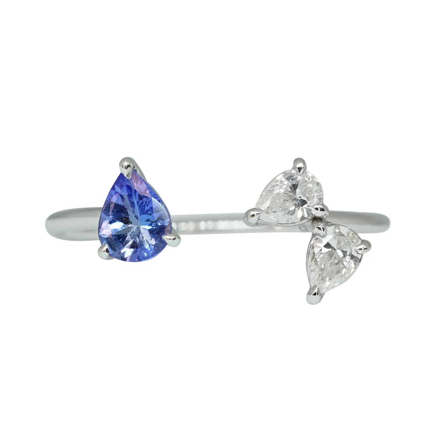 Mini Tanzanite & Diamond Vine Ring