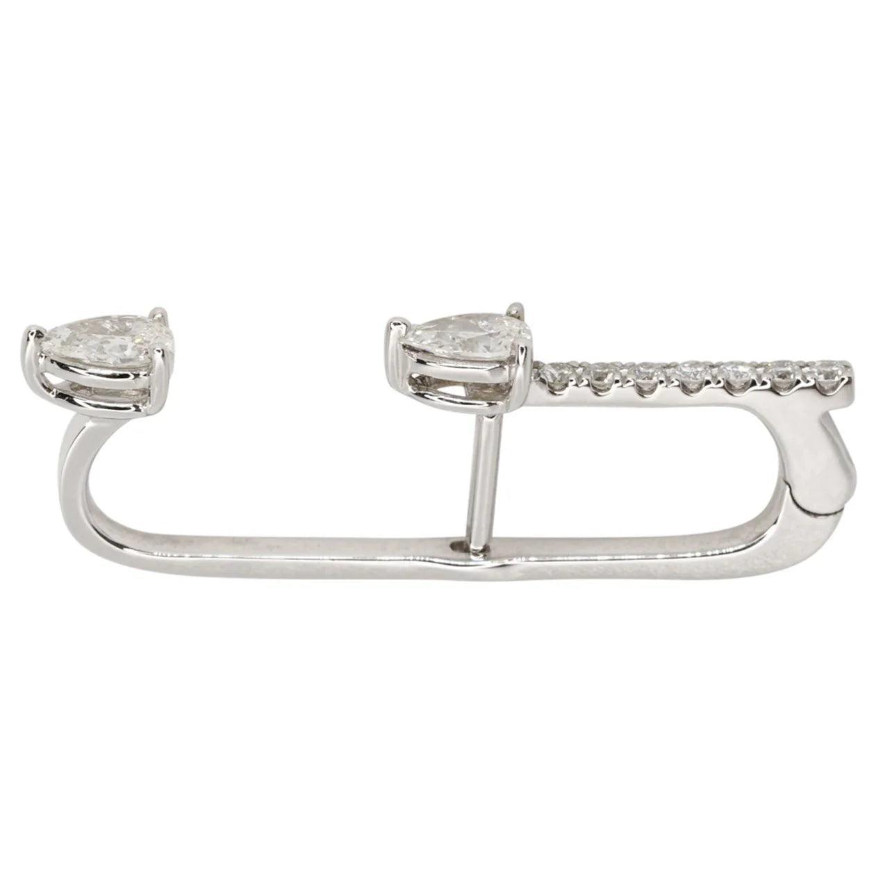 Diamond Vine Lobe Earring