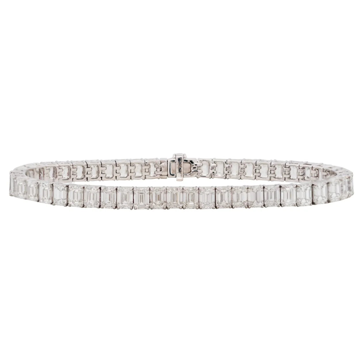 Emerald Cut Diamond Tennis Bracelet