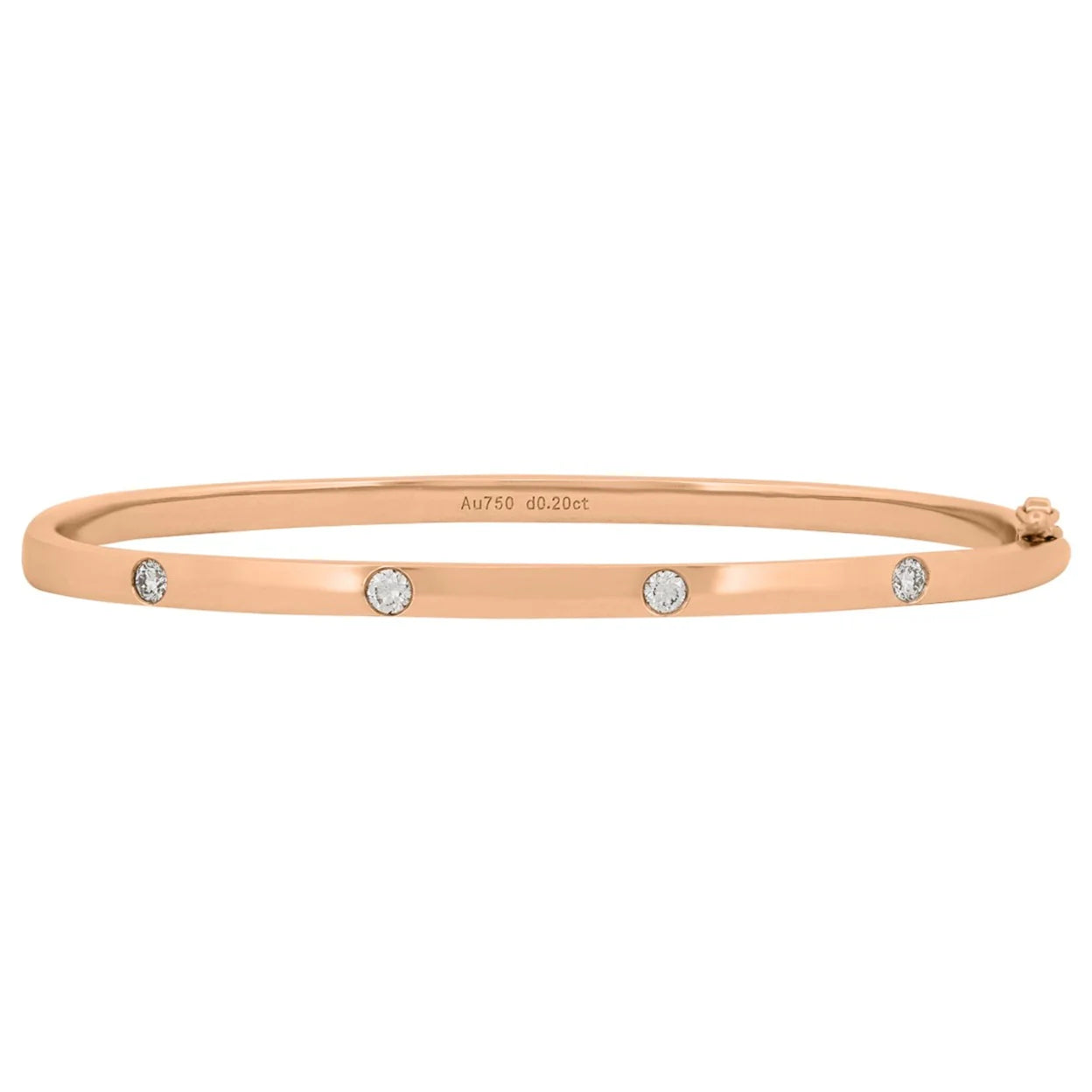 Flush Set Diamond Bangle