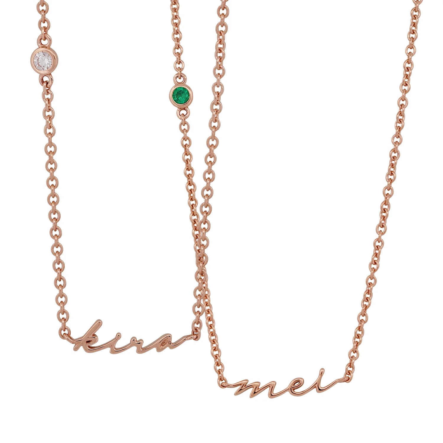 Mini Nameplate Calligraphy Necklace