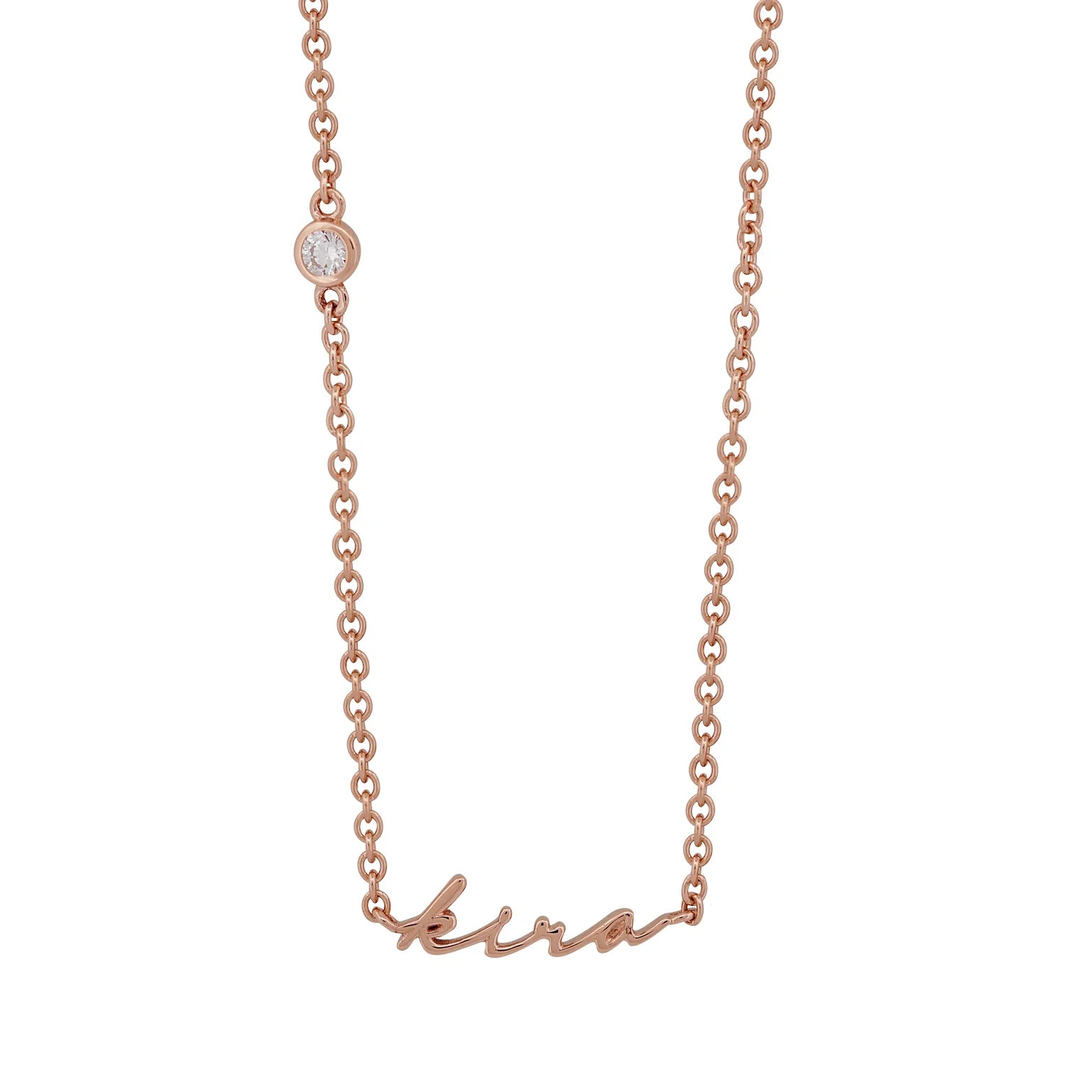 Mini Nameplate Calligraphy Necklace