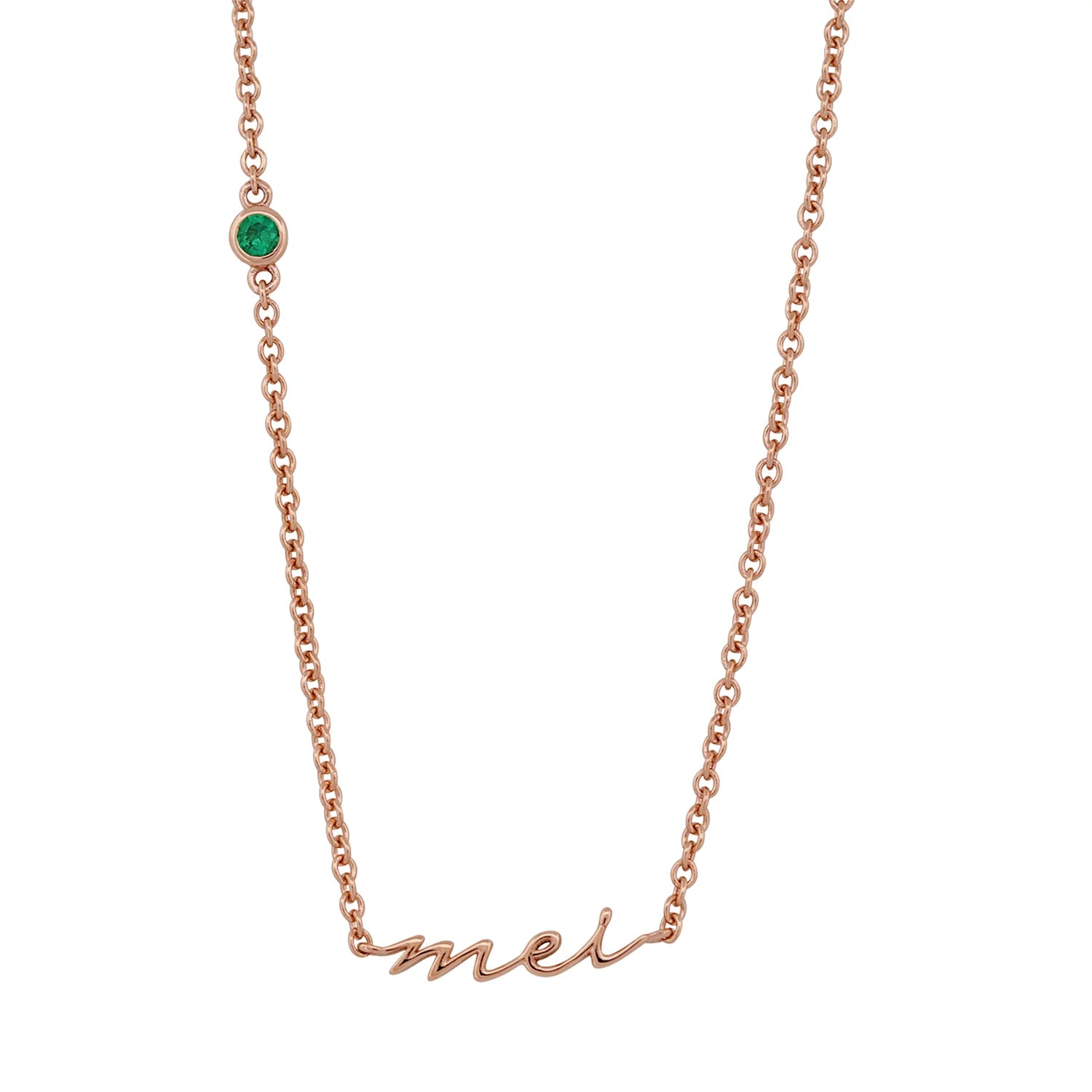 Mini Nameplate Calligraphy Necklace