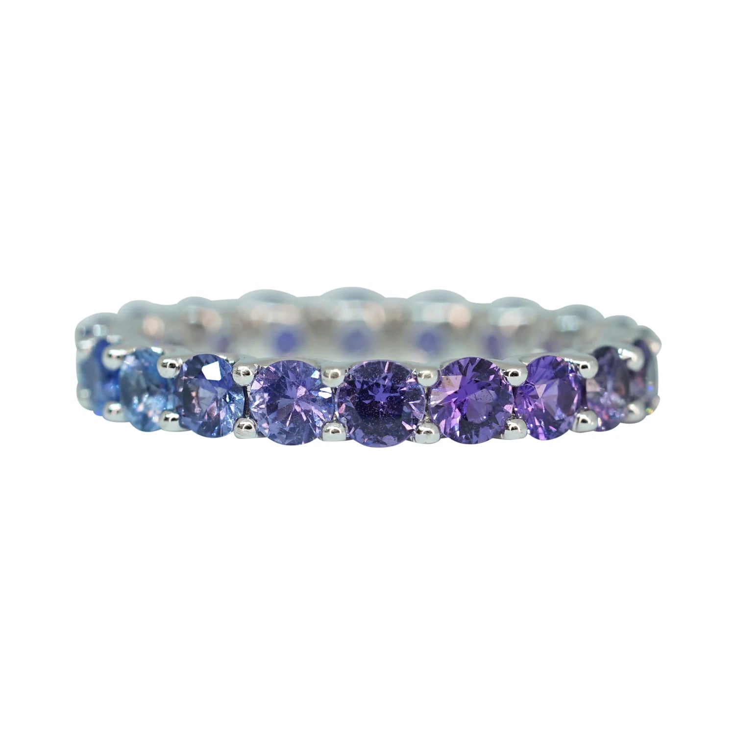 Ombre Lavender Sapphire Stack Ring