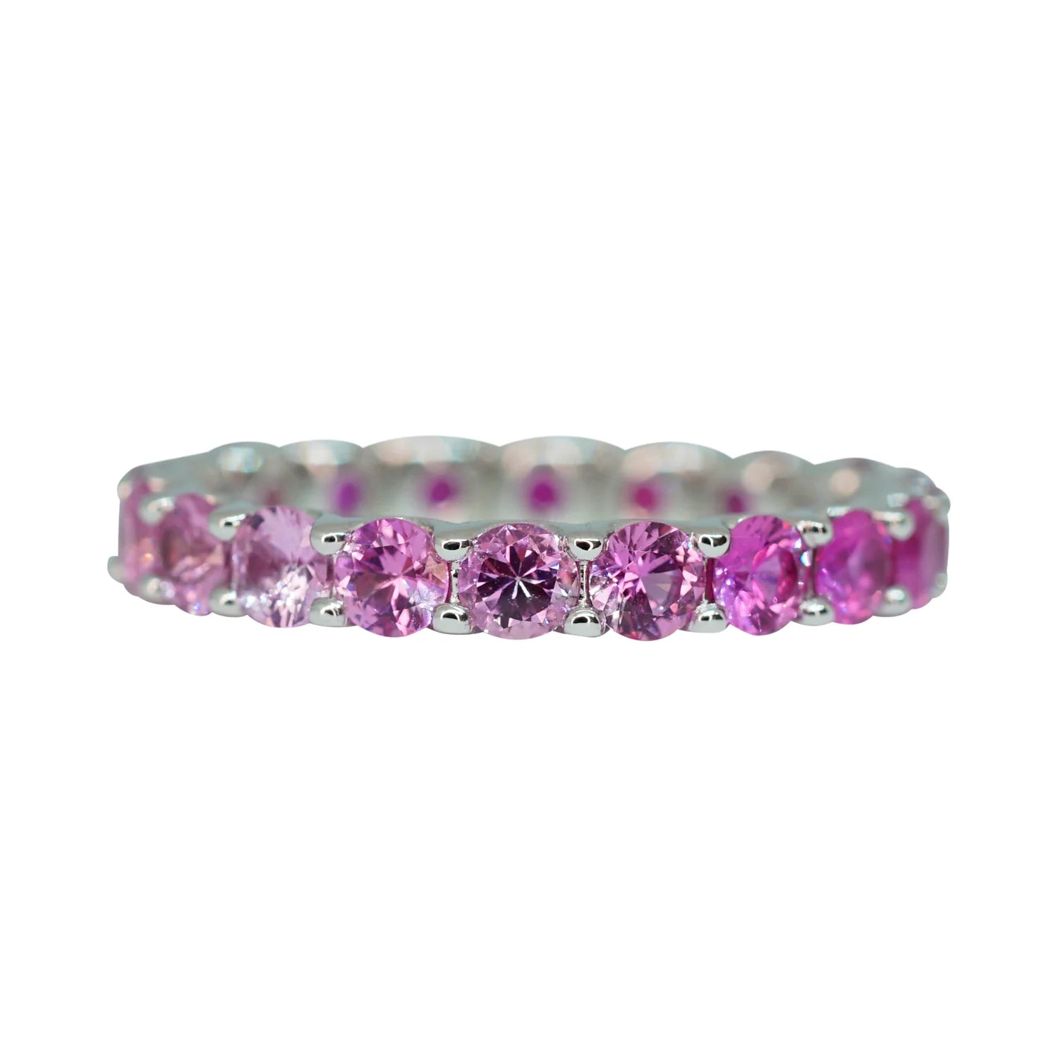 Ombre Pink Sapphire Stack Ring