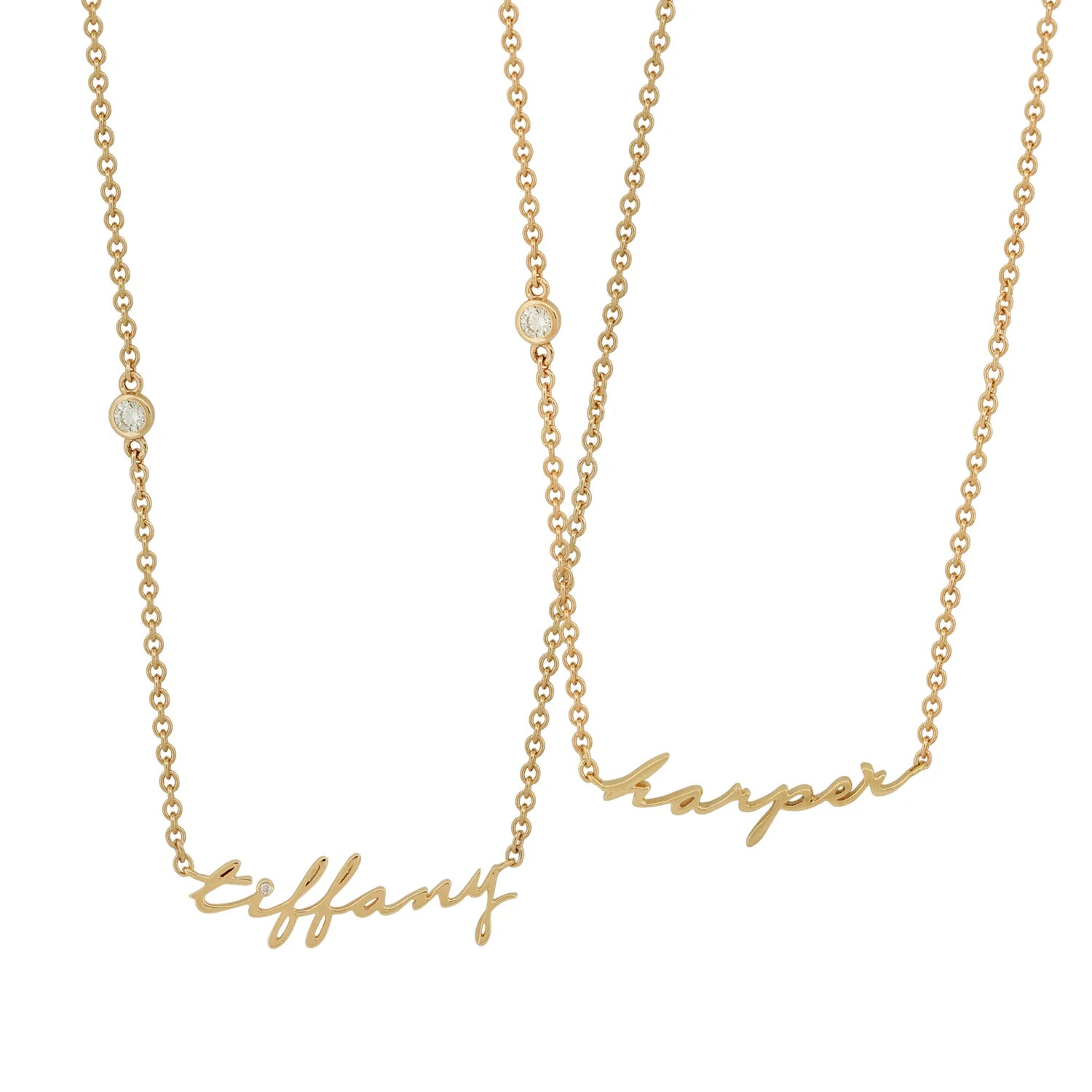 Mini Nameplate Calligraphy Necklace