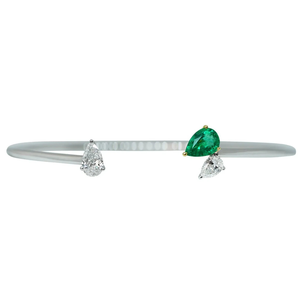 Emerald & Diamond Vine Bangle