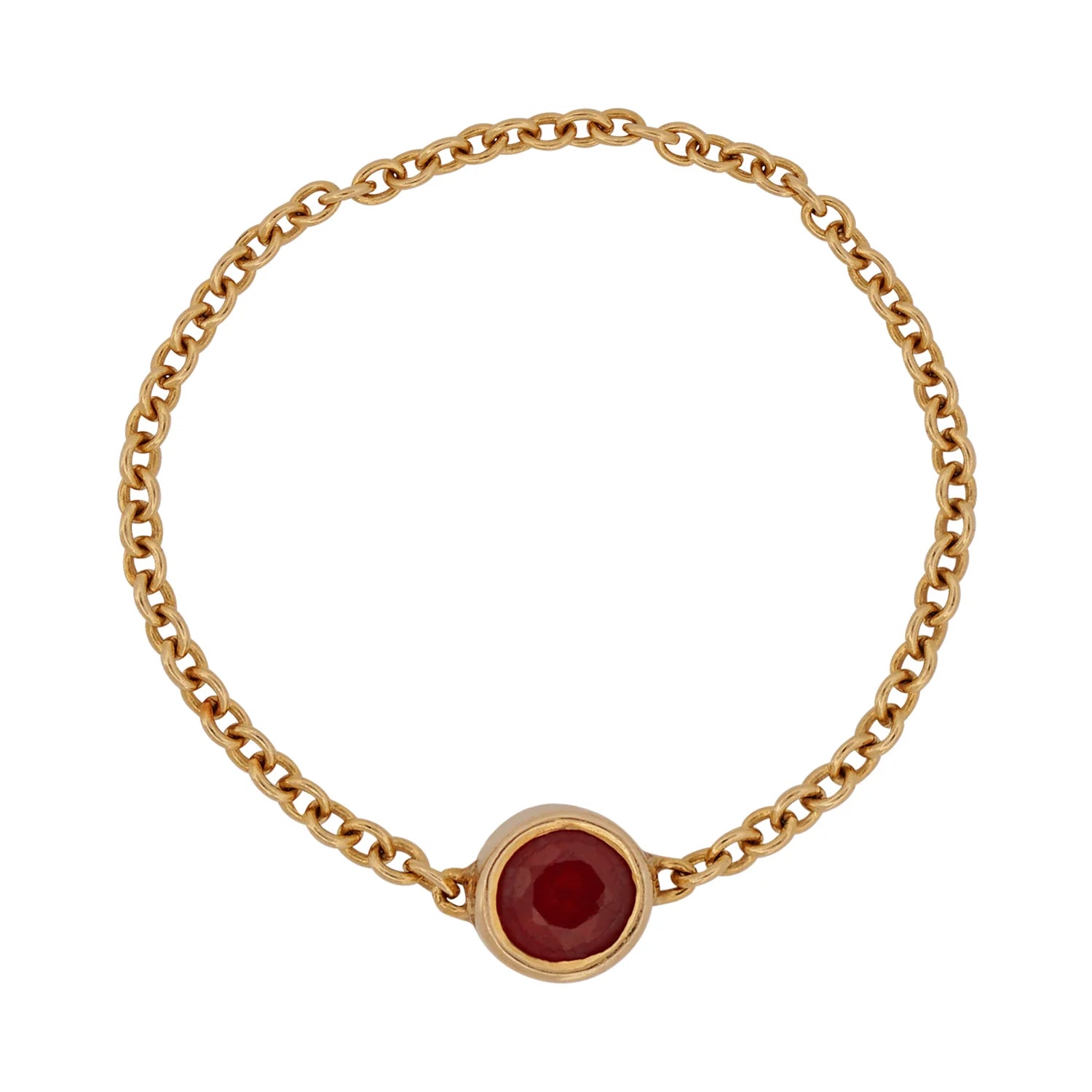 Ruby Chain Ring