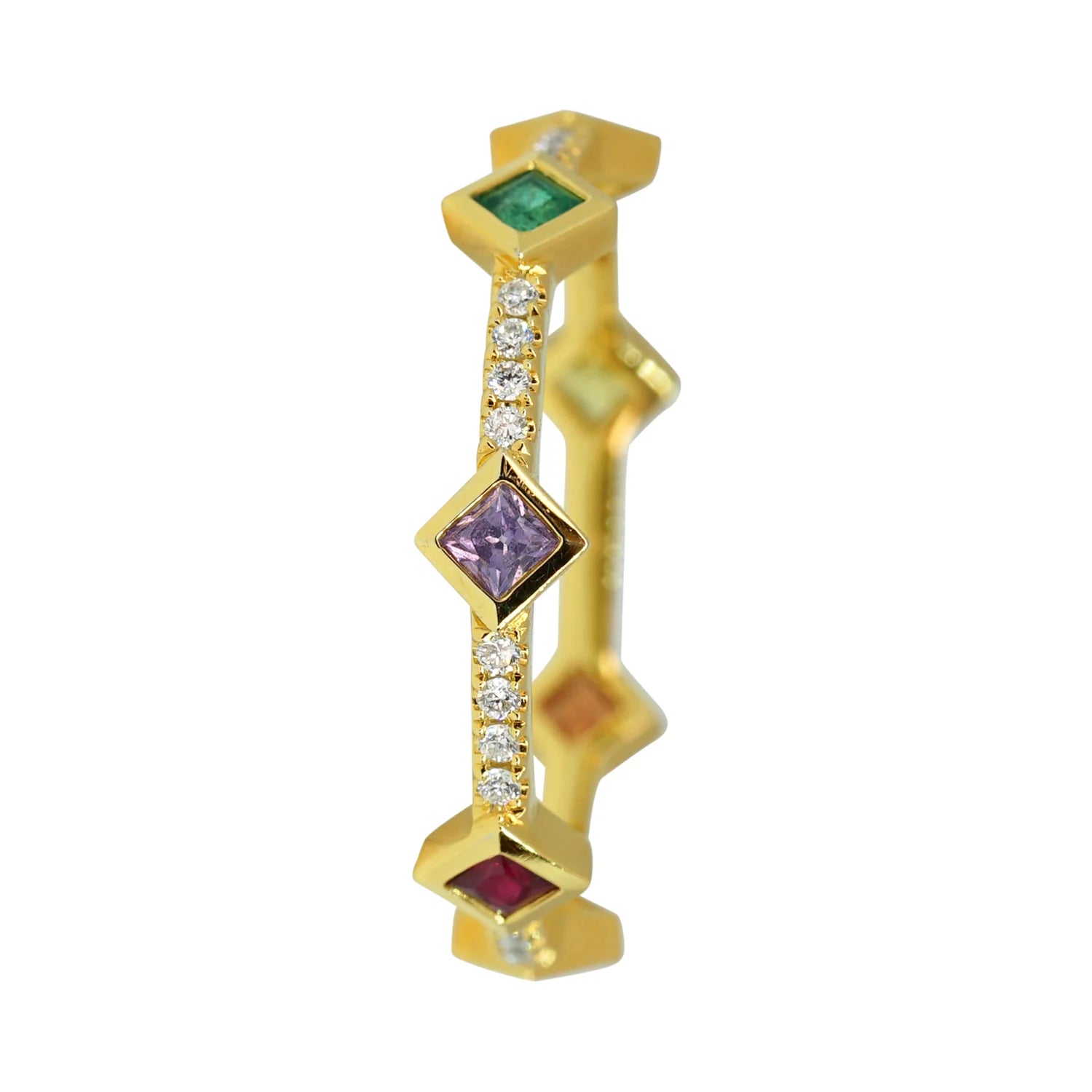 Chakra Princess Rainbow Eternity Ring