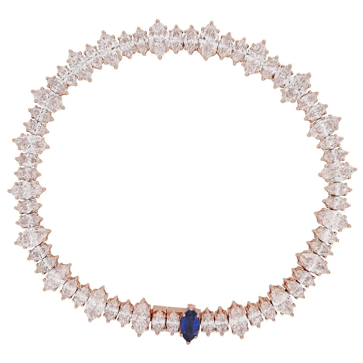 Marquise Cut Diamond Tennis Bracelet