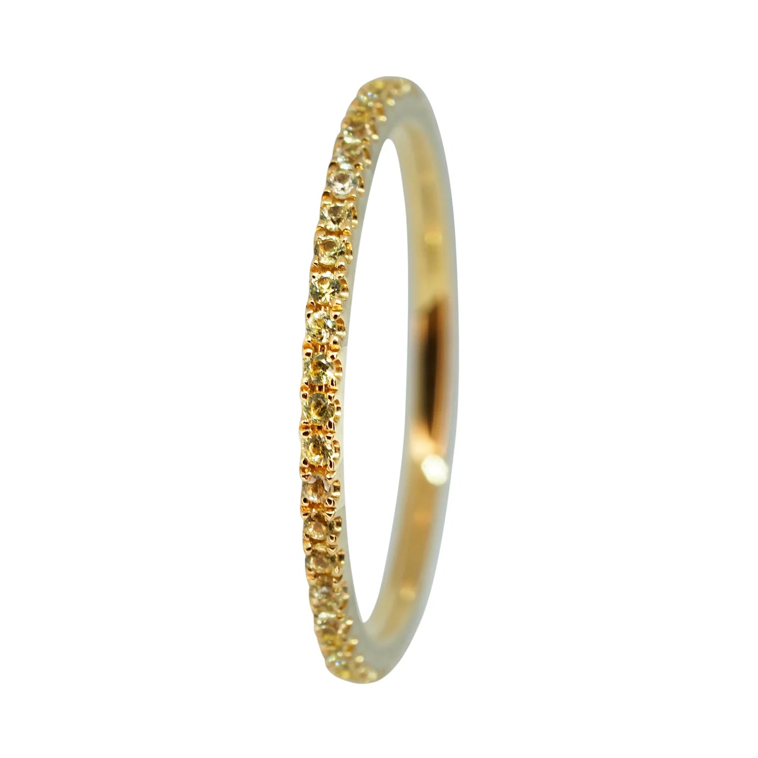 Yellow Sapphire Eternity Ring
