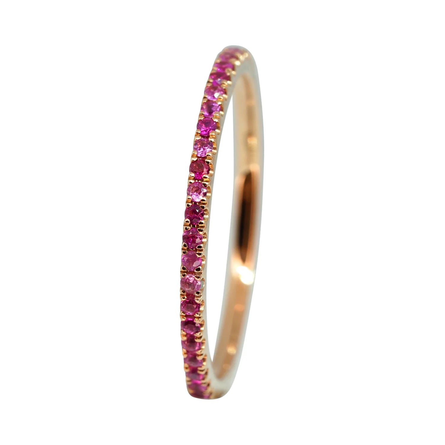 Pink Sapphire Eternity Ring