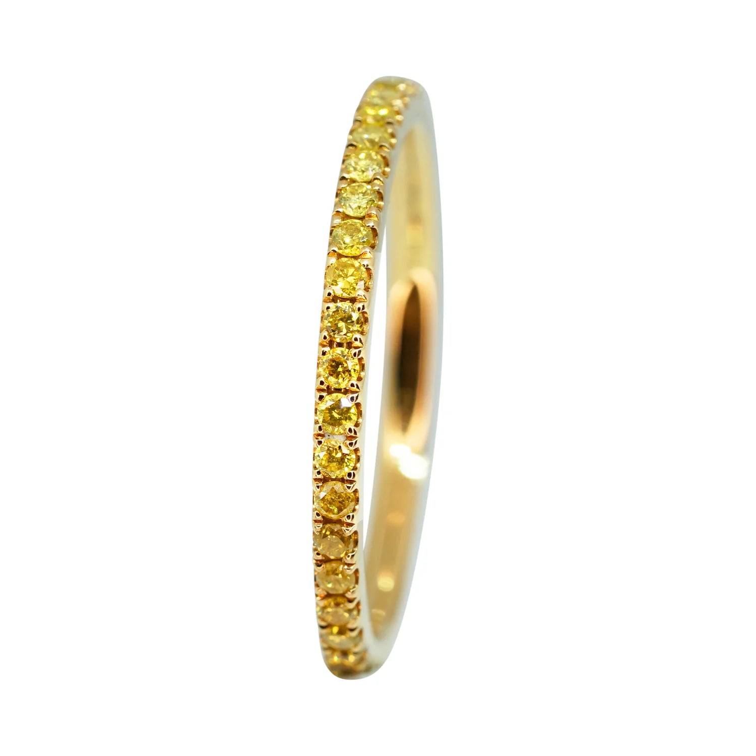 Vivid Yellow Diamond Eternity Ring