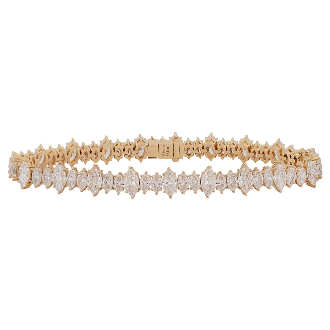 Marquise Cut Diamond Tennis Bracelet