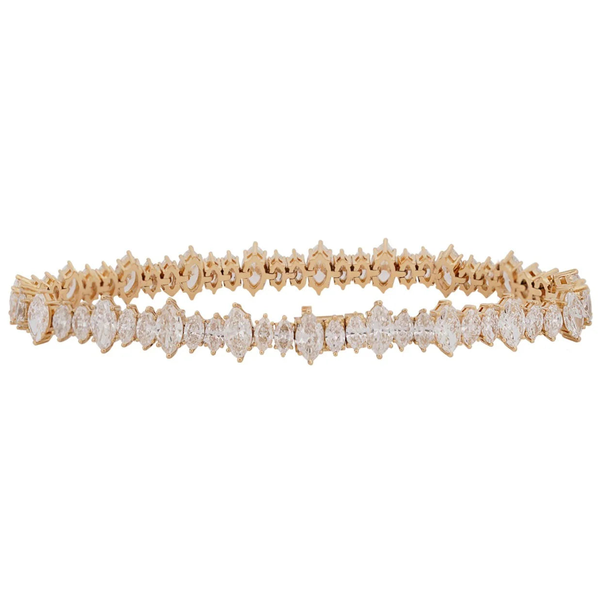 Marquise Cut Diamond Tennis Bracelet