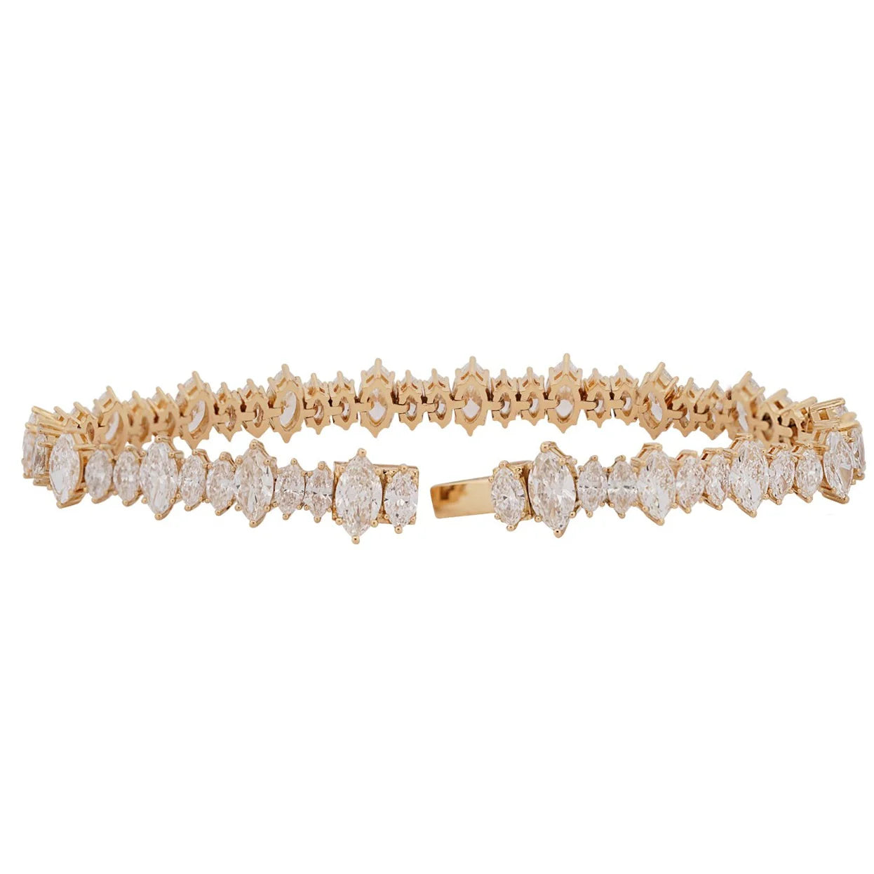 Marquise Cut Diamond Tennis Bracelet