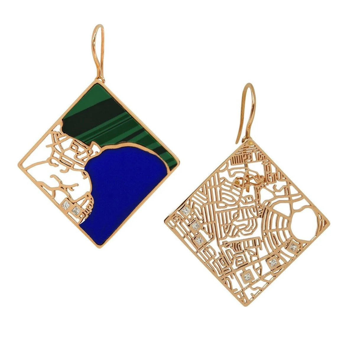 Handiora Map Earrings