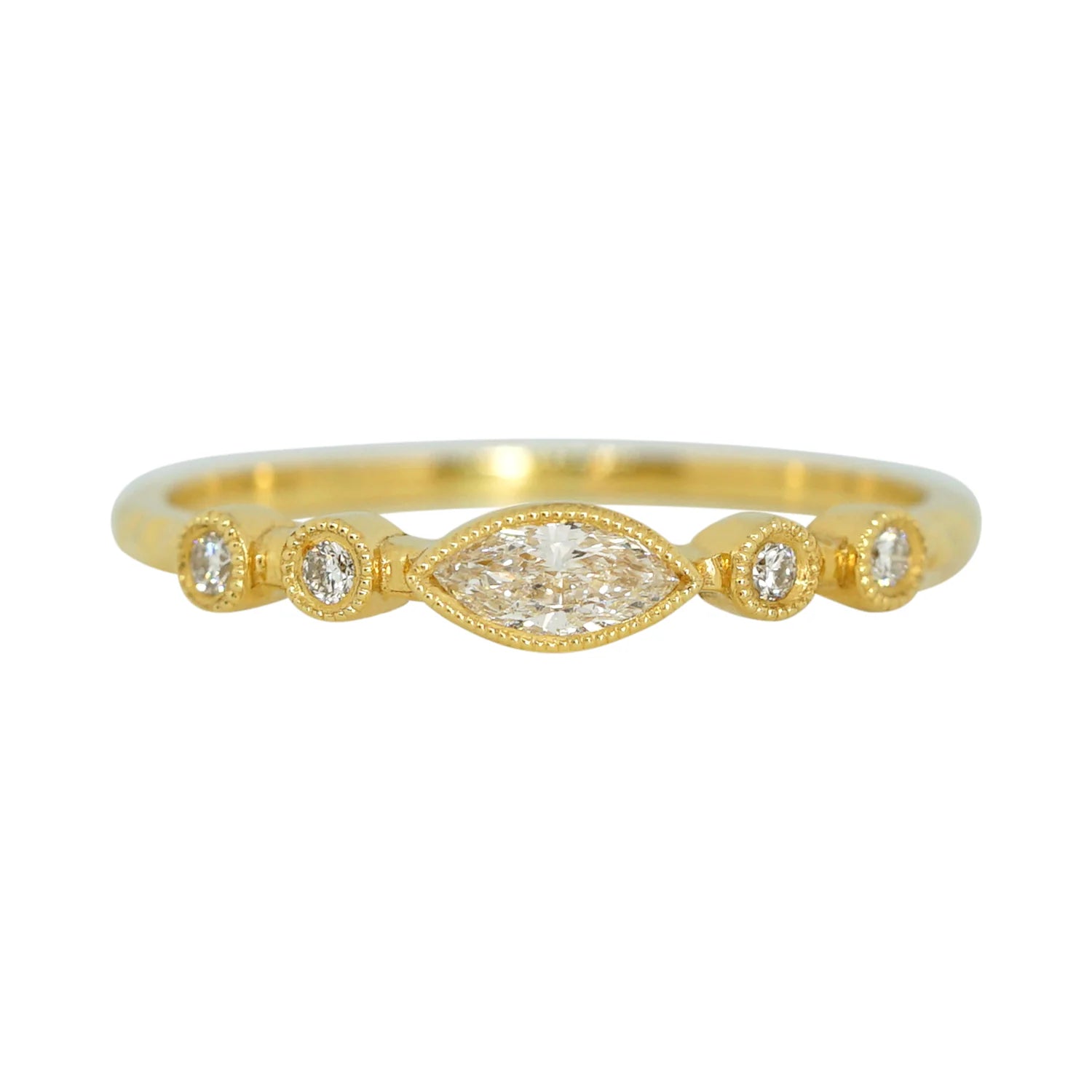 Marquise Diamond Five Stone Ring