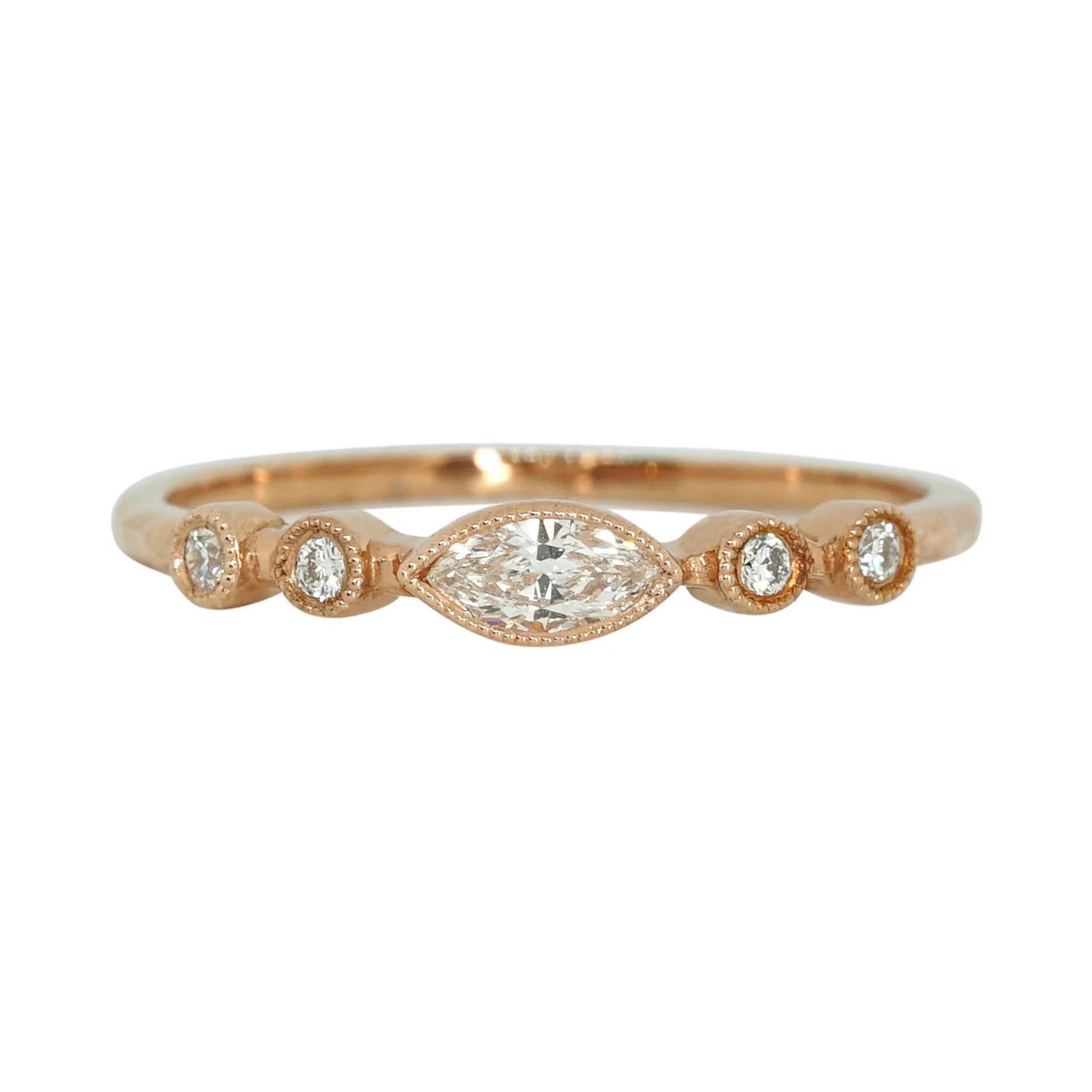 Marquise Diamond Five Stone Ring
