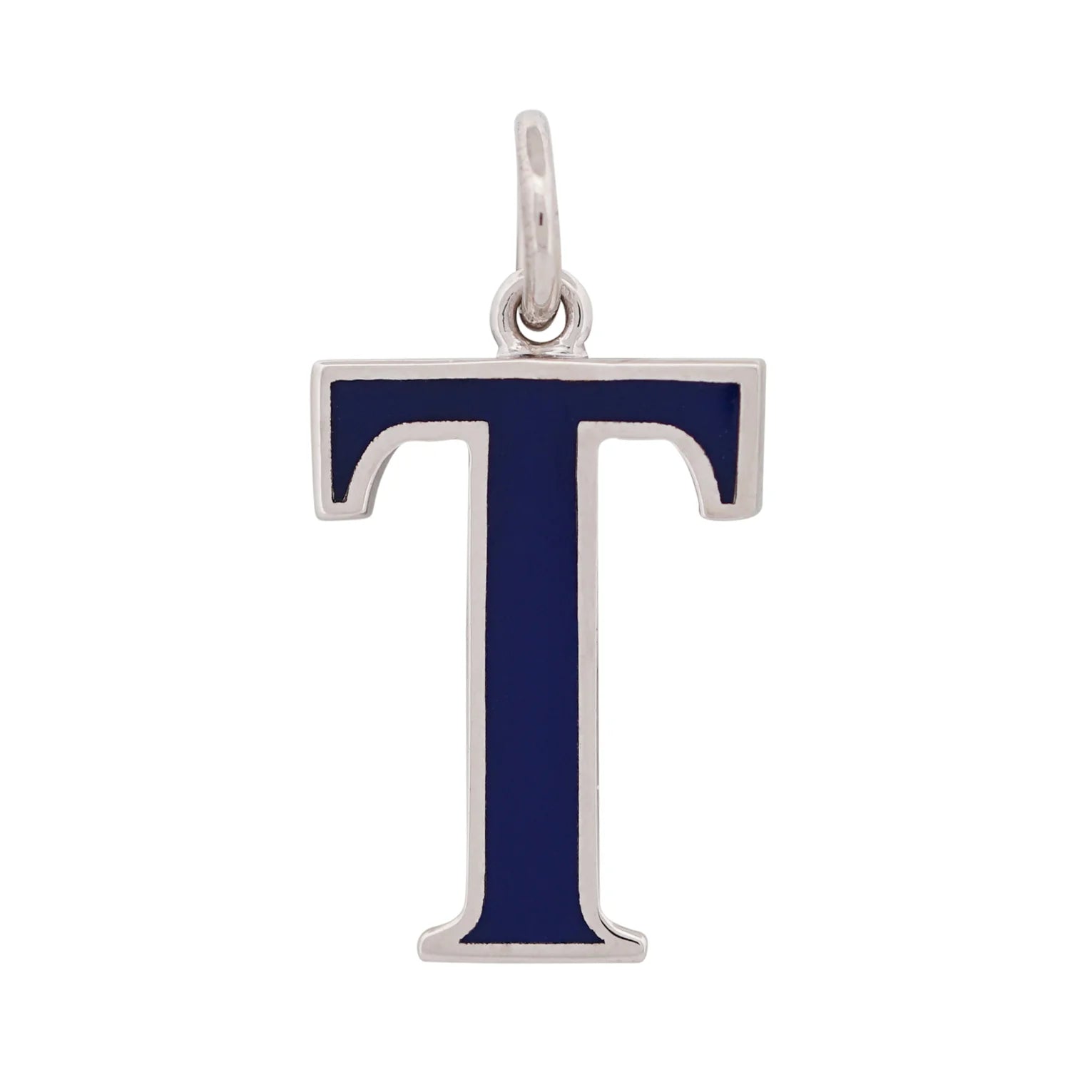 Gold Enamel Letter Charm