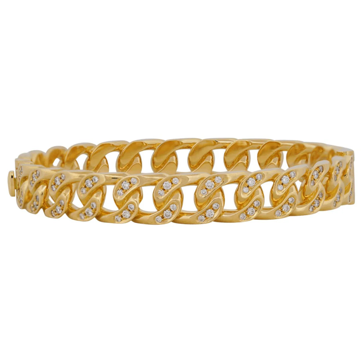 Cuban Link Diamond Bangle