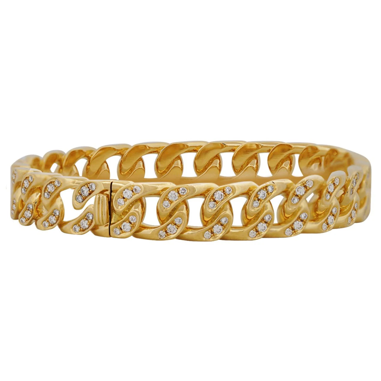 Cuban Link Diamond Bangle