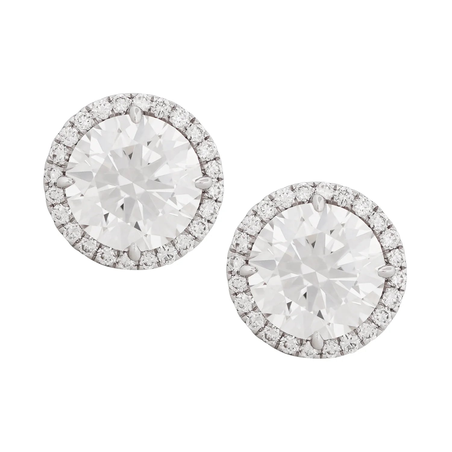 Removable Pave Diamond Jackets (For 2 carat diamond studs)
