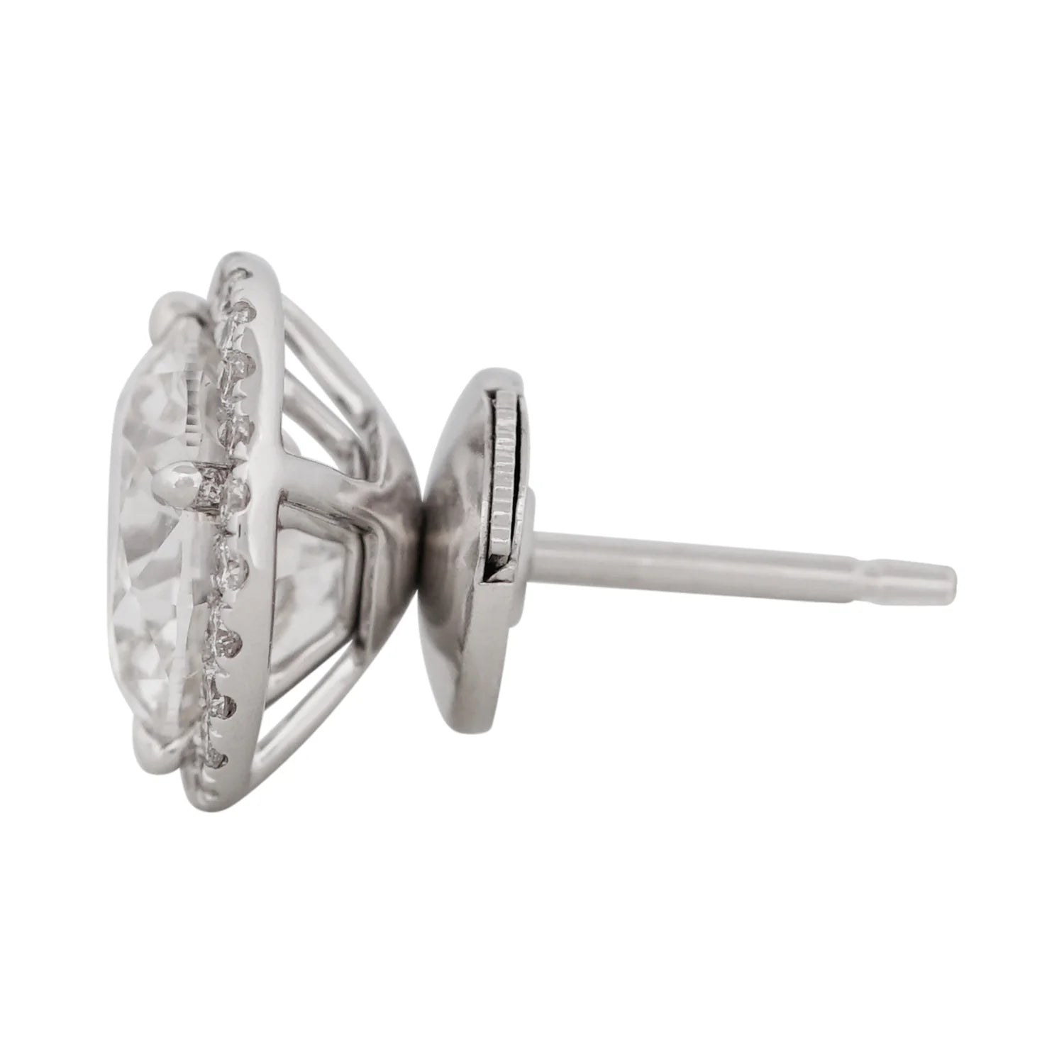 Removable Pave Diamond Jackets (For 2 carat diamond studs)