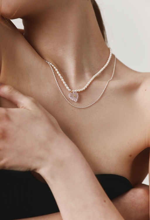 Elegant silver heart pendant necklace with initial charm