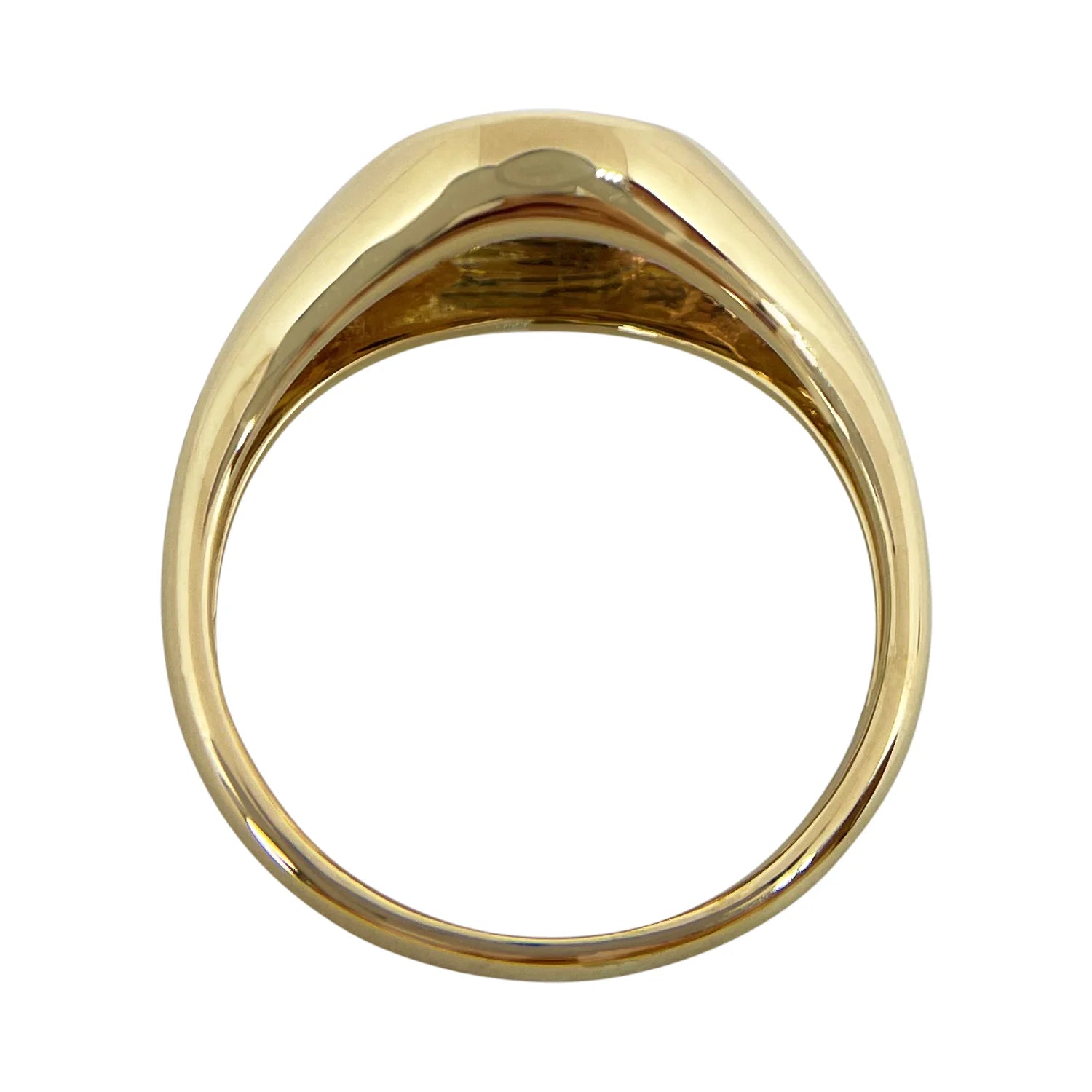 Gold Oval Signet Ring