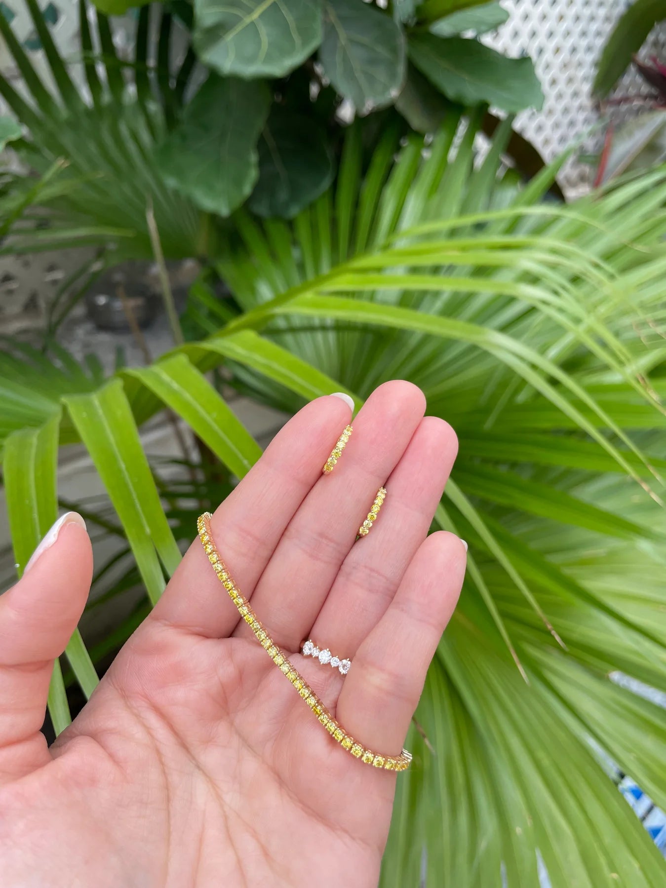 Vivid Yellow Diamond Huggie Earringsgs