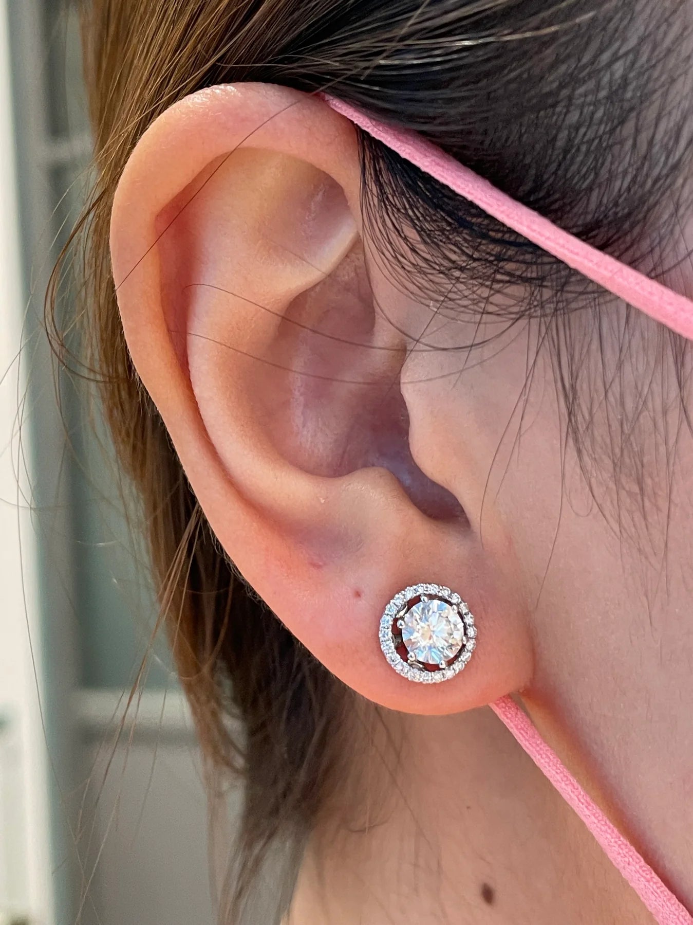 Classic Diamond Jackets For Stud Earrings