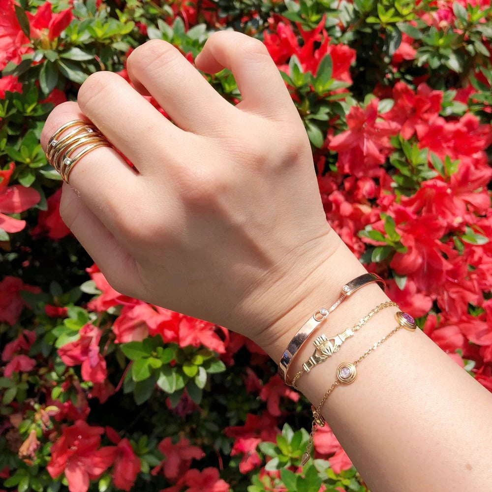 Shield Cut Diamond Bracelet Cuff