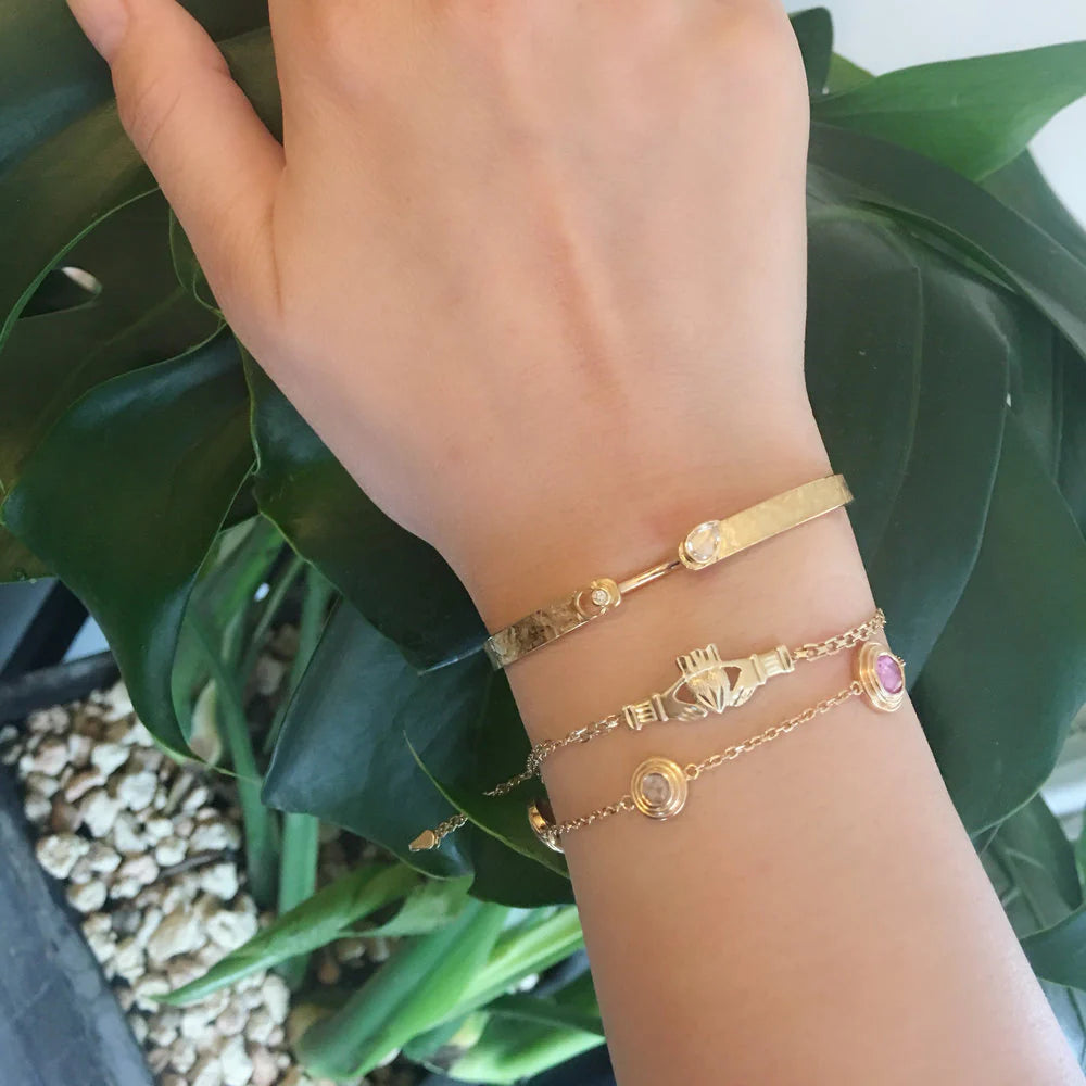 Shield Cut Diamond Bracelet Cuff