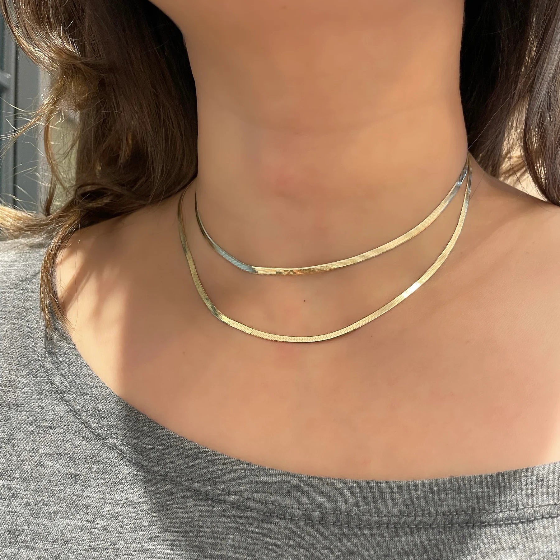 Herringbone Chain Necklace