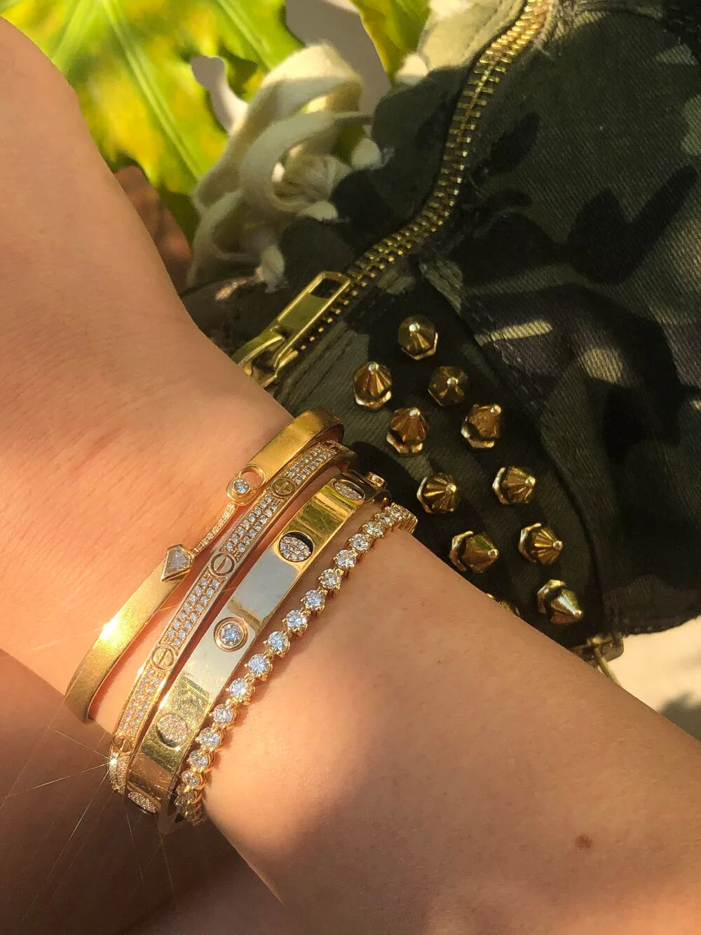 Three Claw Diamond Tennis Bracelet