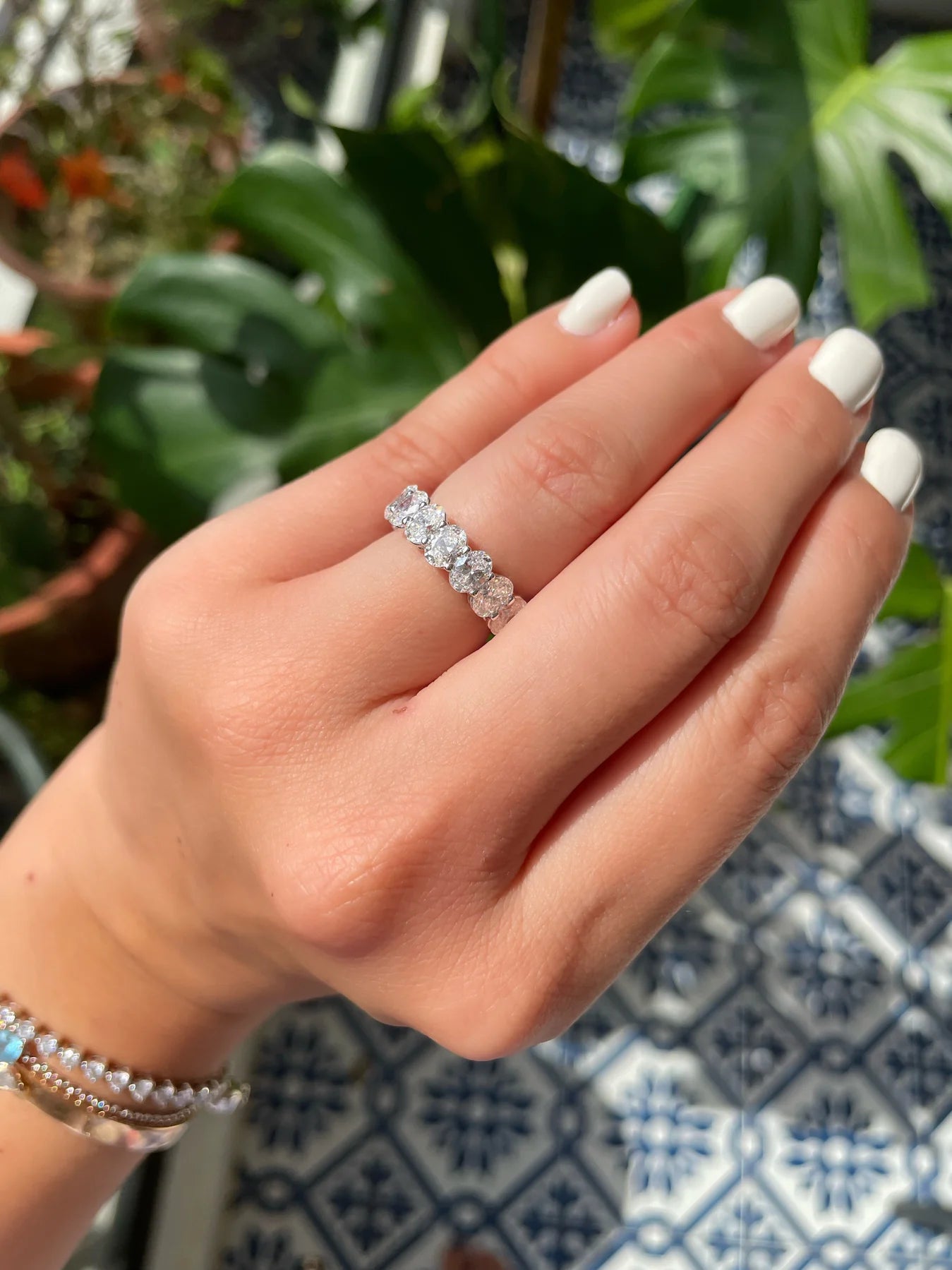 Oval Cut Diamond Eternity Ring