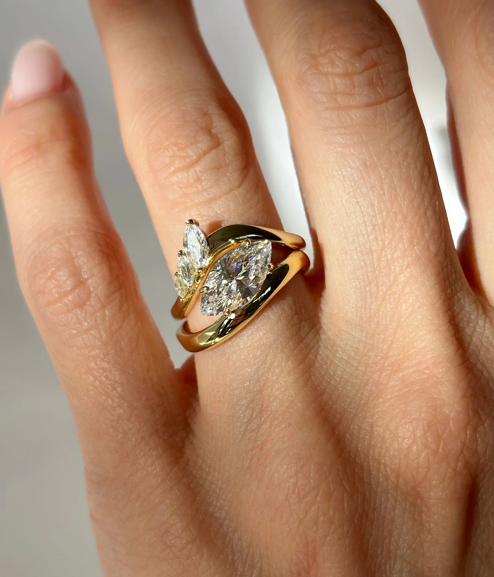 Diamond Spike Hoop Earrings