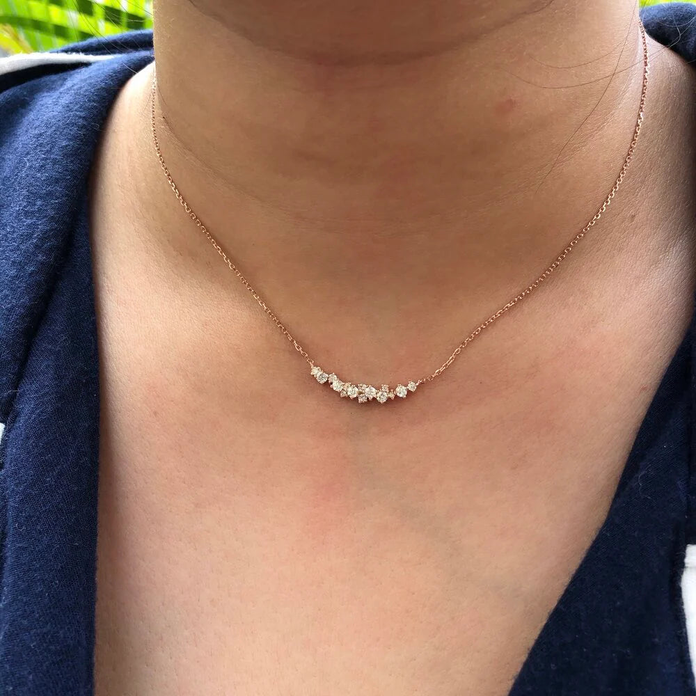 Diamond Cluster Necklace