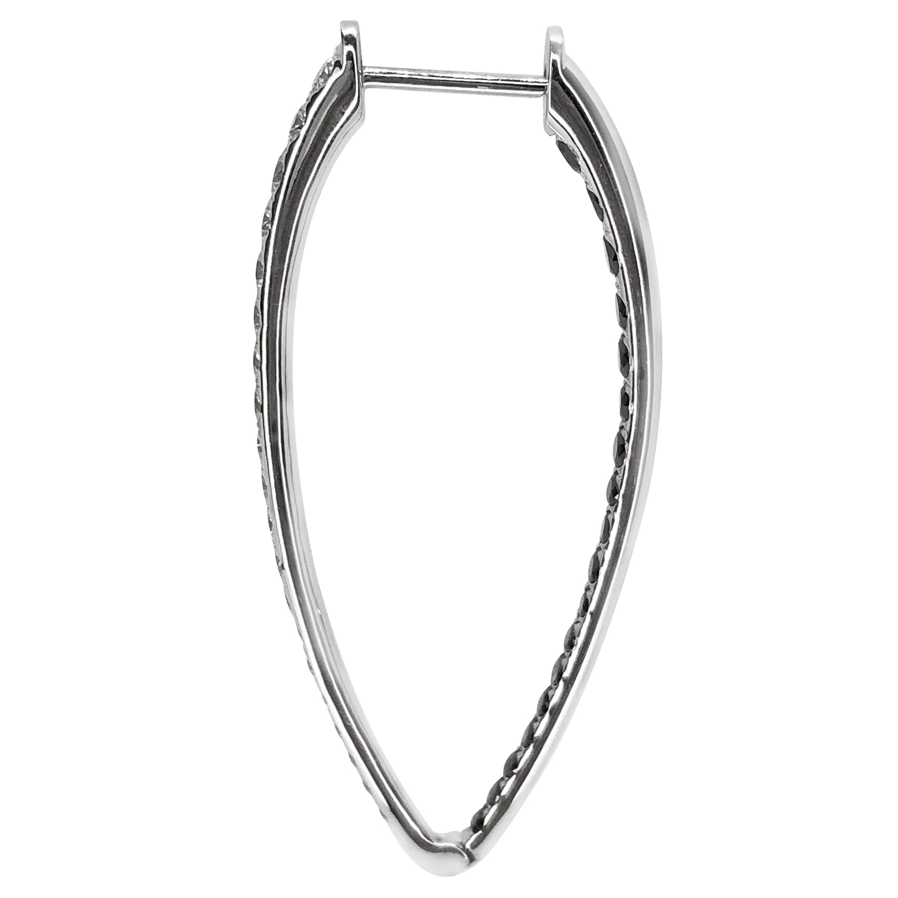Diamond Ellipse Hoops