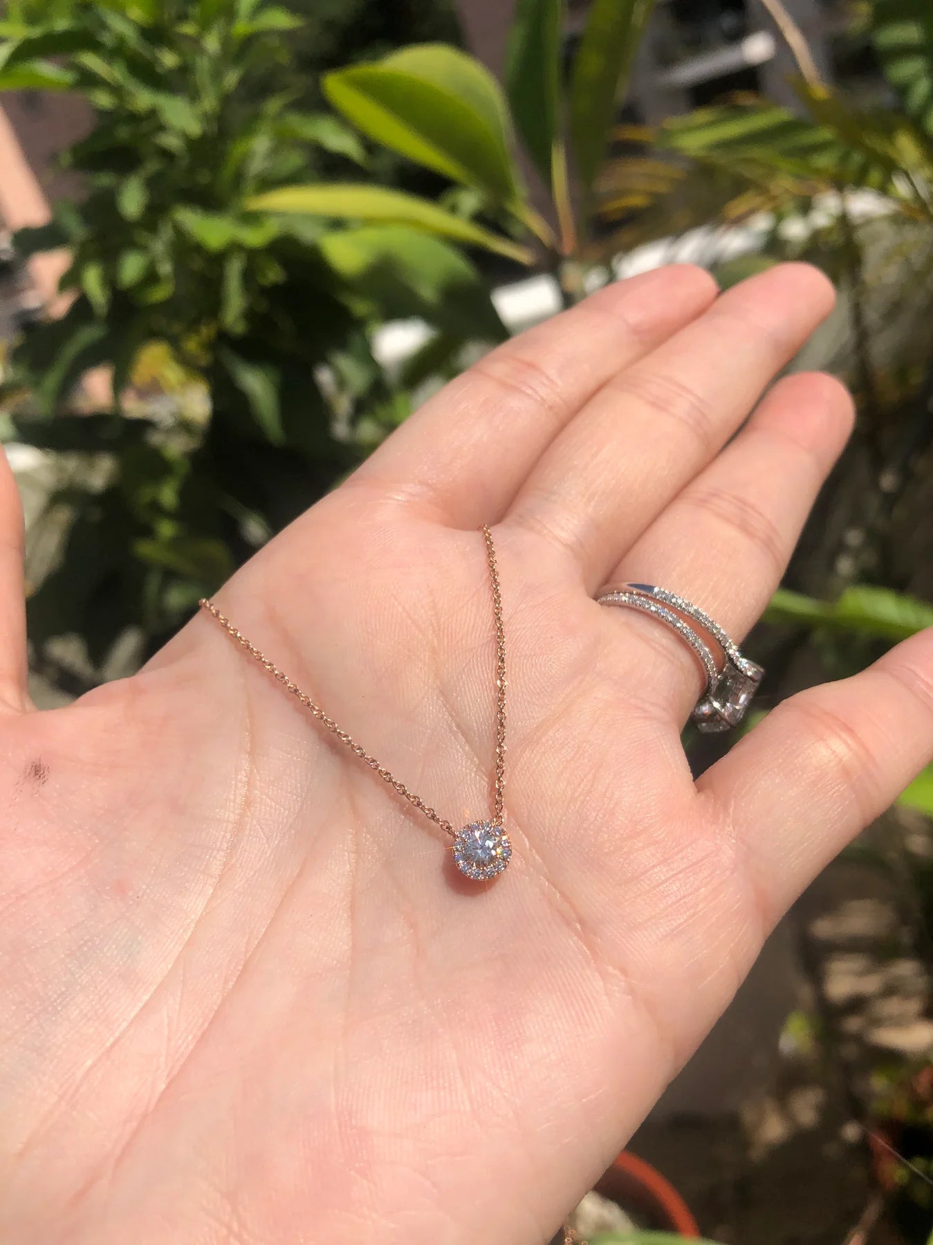 Classic Micropavé Diamond Pendant
