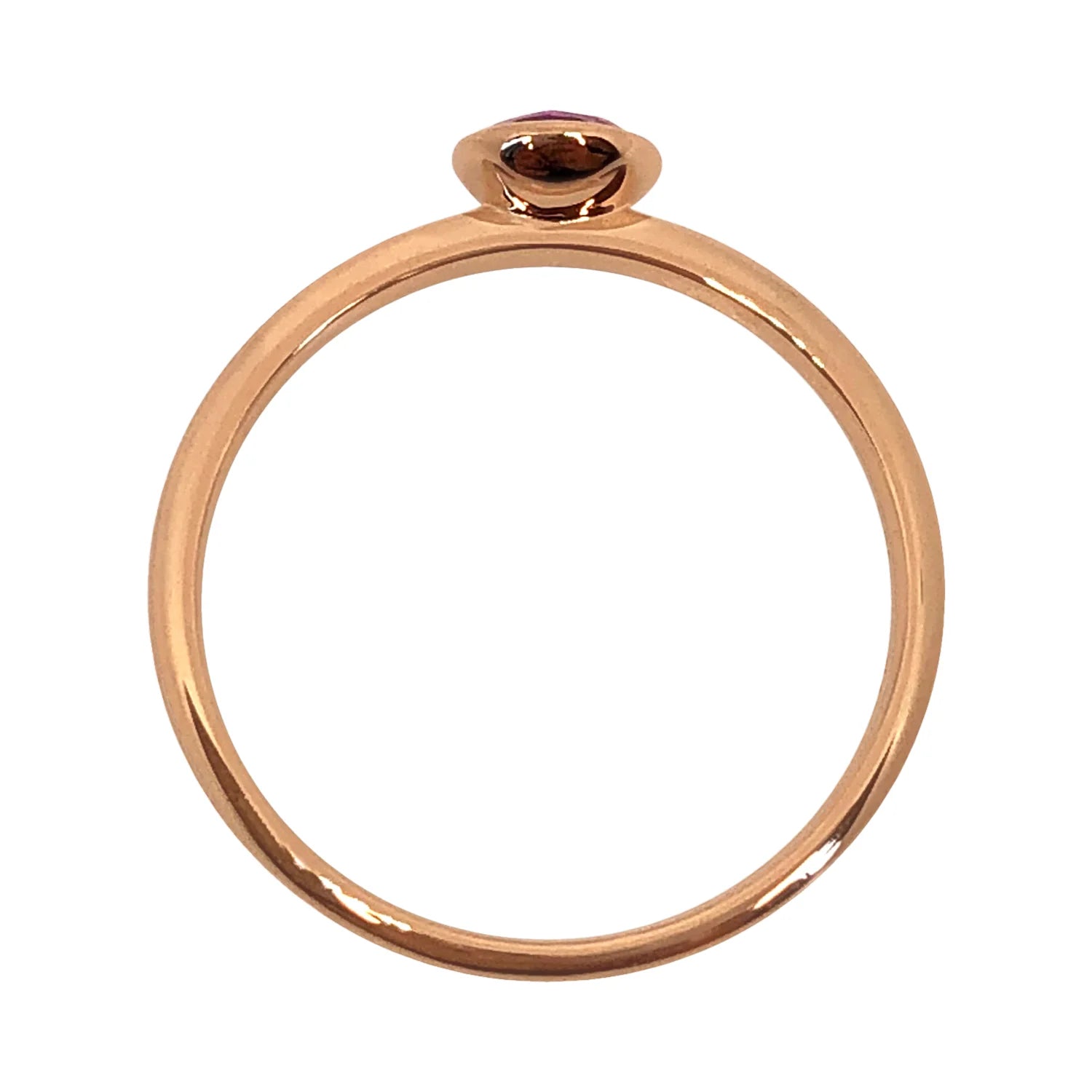 Rose-cut Pink Sapphire Stack Ring