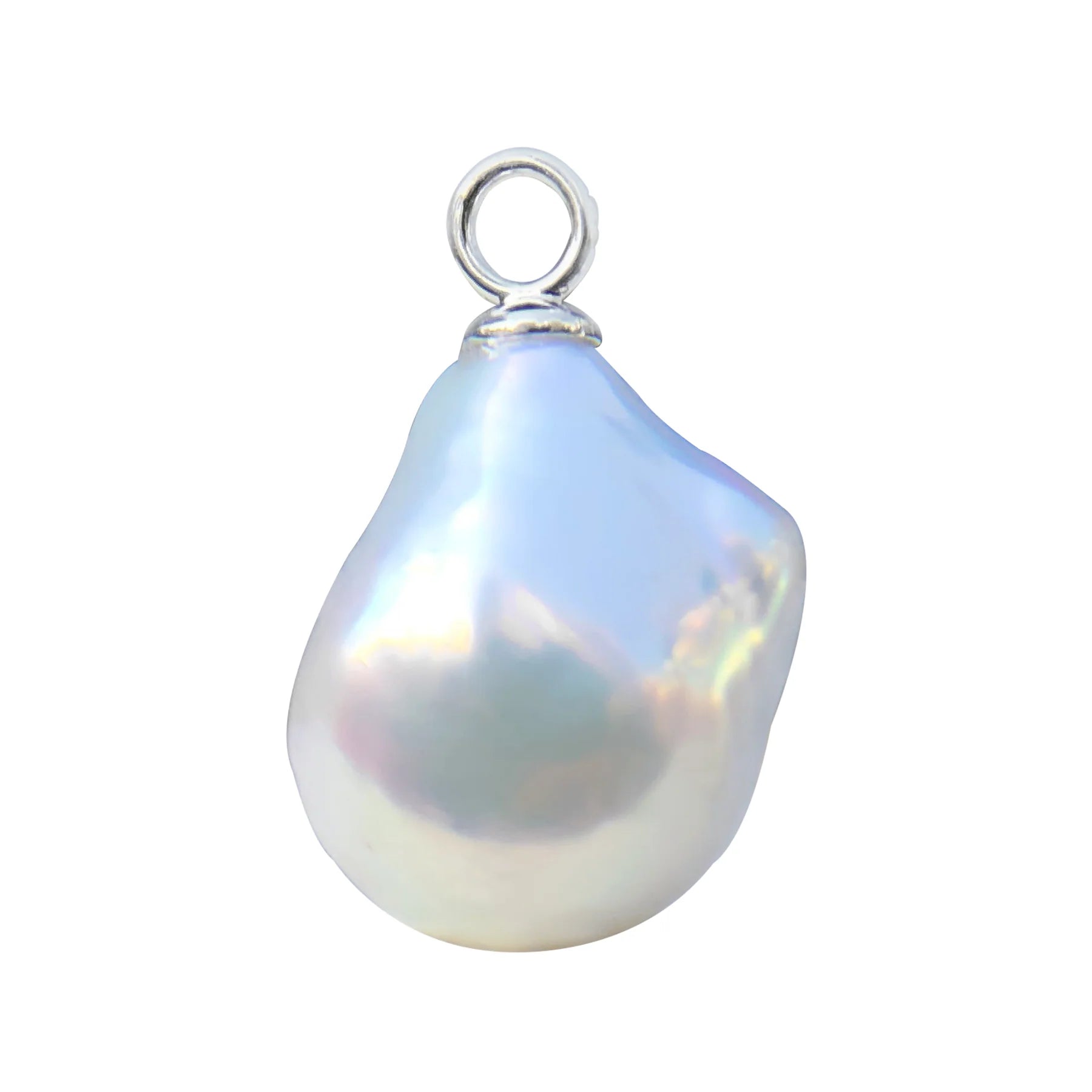 Baroque Pearl Drop Charm Earrings