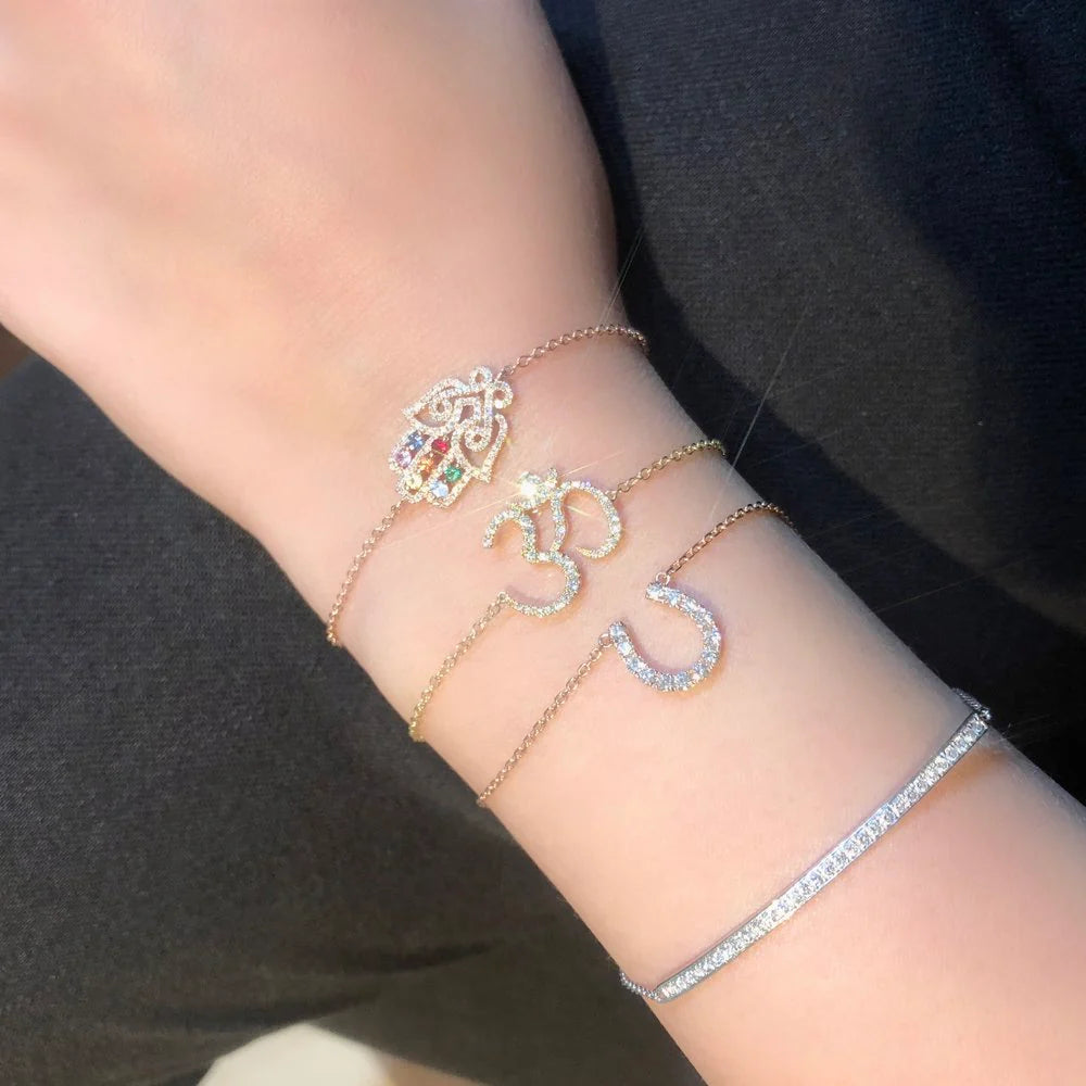 Diamond Horseshoe Bracelet