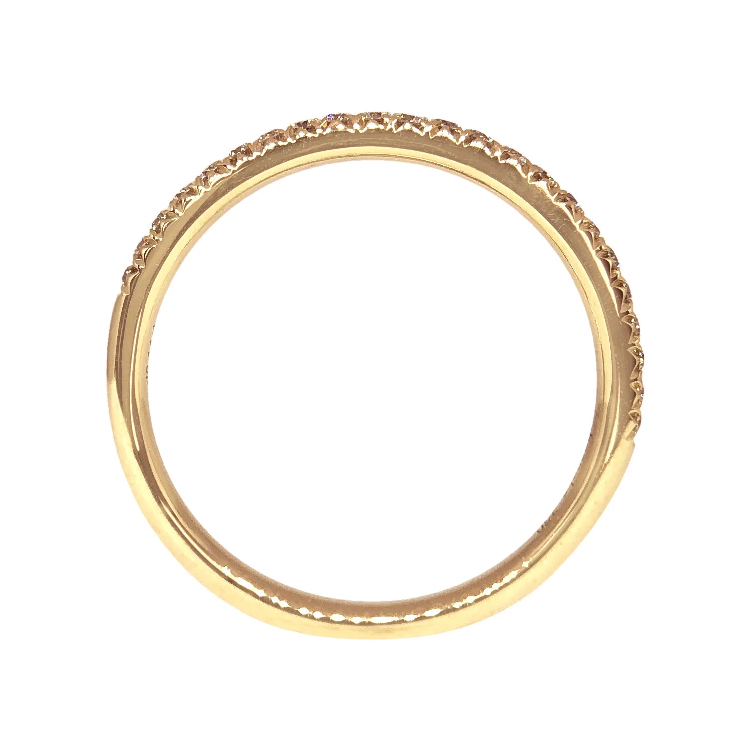 Signature French Pavé Diamond Half Eternity Ring