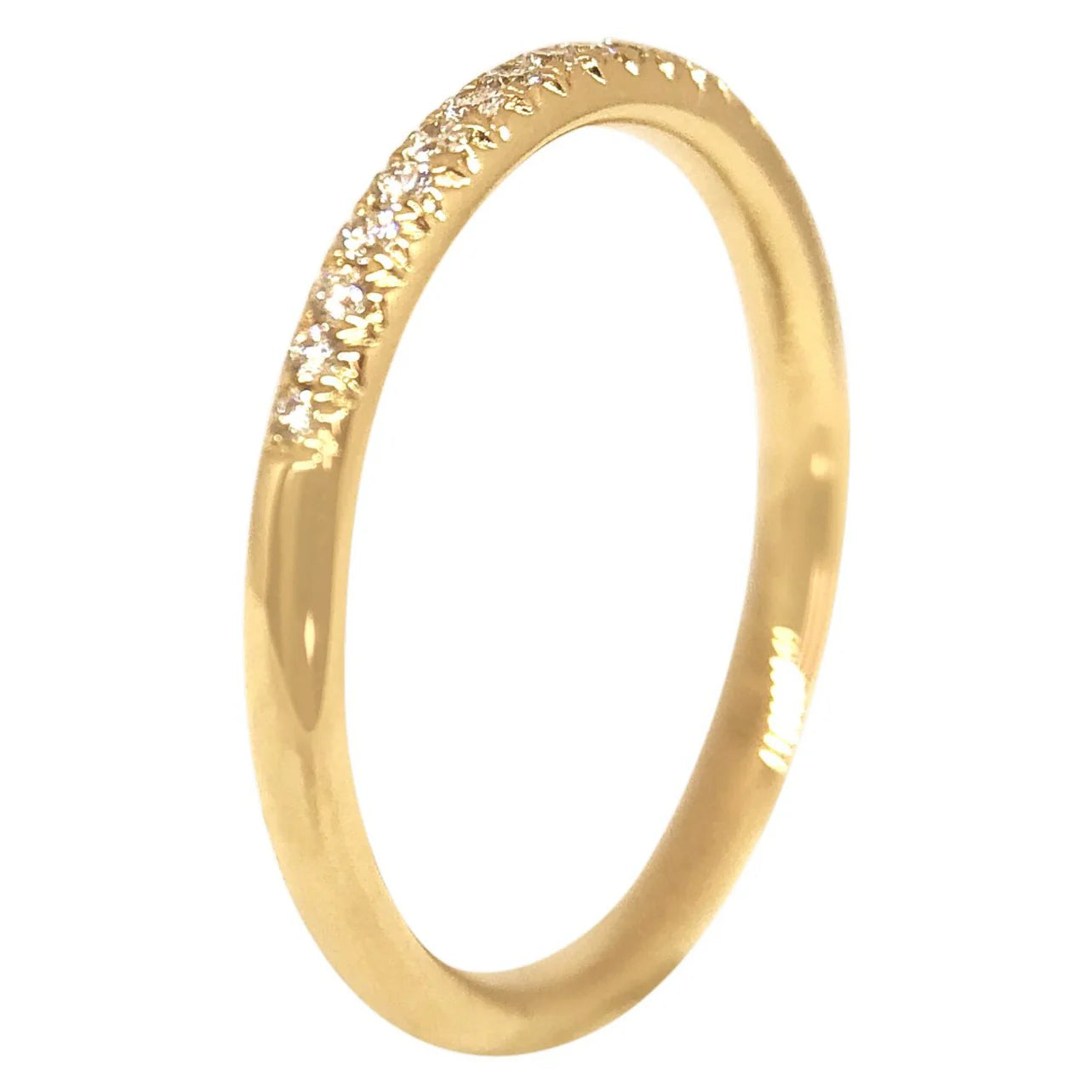Signature French Pavé Diamond Half Eternity Ring