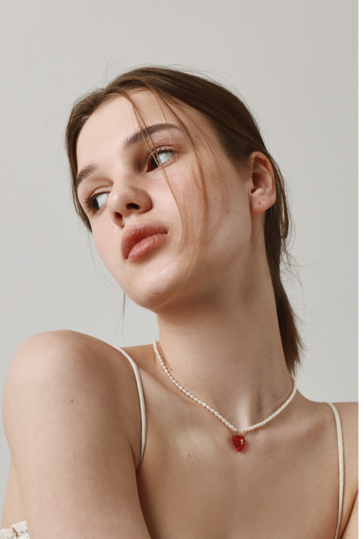 Stylish heart and initial pendant necklace for everyday wear