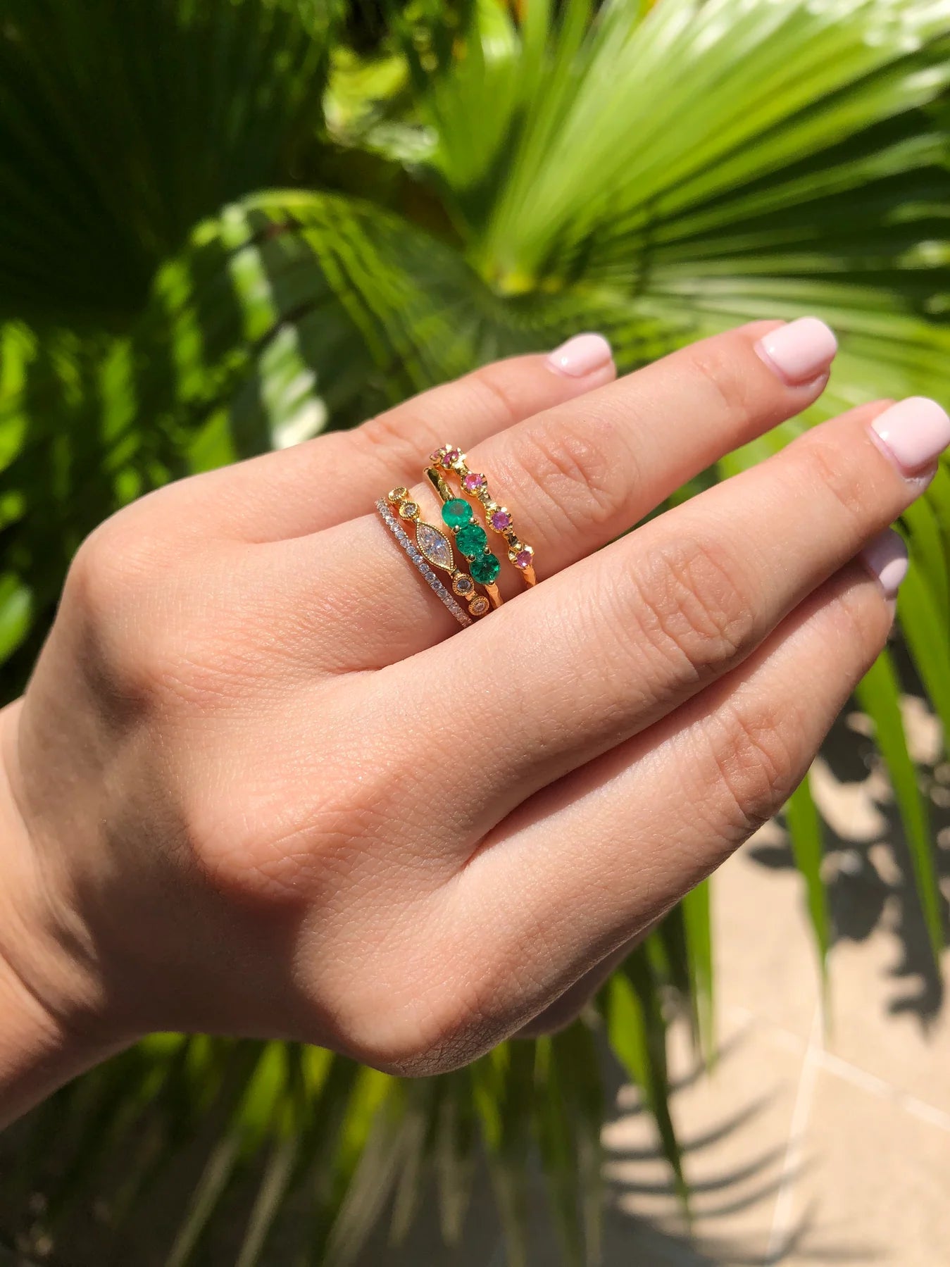 Marquise Diamond Five Stone Ring